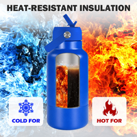 Bouteille d'eau isotherme personnalisée de 32 oz sans BPA pour animaux de compagnie (chiens et chats), en acier inoxydable, pour pique-nique, vente au détail, haute performance, type gourde thermos