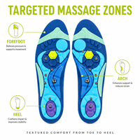 Semelles orthopédiques magnétiques de confort, semelles de massage par acupression pour hommes et femmes, matériau EVA orthopédique, soins de la santé du pied plantaire