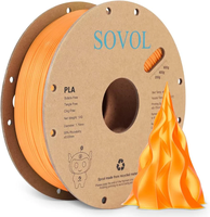 Ramah lingkungan naturework bahan baku SOVOL 3D pencetakan filamen 1.75mm PLA filamen untuk FDM 3D Printer