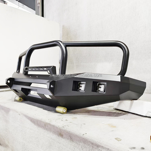 Avec lumière LED 4x4 Noir Acier Résistant Garde Pare-chocs Avant Bull Bar pour Toyota <span class=keywords><strong>Ford</strong></span> Nissan Navara Revo <span class=keywords><strong>Raptor</strong></span> Dmax Vigo Revo - Product Image 5