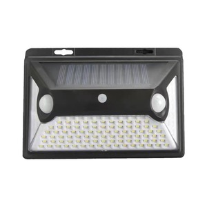 ไฟสวนพลังงานแสงอาทิตย์ 118 LED แบบสองหัวตรวจจับการเคลื่อนไหวของมนุษย์ สำหรับติดตั้งภายนอกอาคาร รั้ว กำแพง ถนน แสงสว่างภูมิทัศน์ ลานบ้าน - Product Image 2