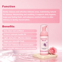 XINHEYU 150ml Mousse nettoyante naturelle pour le Yoni, équilibre du pH vaginal, fraîcheur, blanchiment de la peau, sans œstrogène, sans parabène