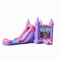 Offre Spéciale : Château Gonflable d'Intérieur Écologique en PVC avec Toboggan Aquatique, Piscine et Souffleur, Accessoires Inclus, Garantie 3 Ans pour Enfants