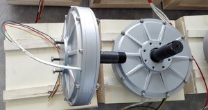 PMG280 1000W 500RPM 48V/96V/110V/220V เครื่องกำเนิดไฟฟ้ากระแสสลับแบบไร้แกนแม่เหล็ก 3 เฟส โรเตอร์ด้านใน AC PMG ได้รับการรับรองมาตรฐาน CE/ISO9001 PMG280 แม่เหล็กถาวร - Product Image 3
