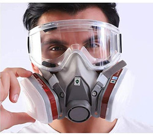 Masker Gas Respirator Anti debu, masker Gas pelindung wajah Respirator dengan filter banyak digunakan - Product Image 1