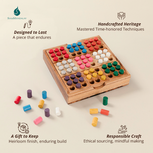 Sudoku couleur : Puzzle Sudoku en bois 9x9, grille multicolore, jeu de logique avec pions, casse-tête, jeu de stratégie éducatif pour enfants et adultes - Product Image 4