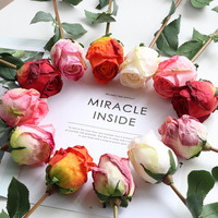 Neue Bestseller Hochwertige Hochsimulierte Umweltfreundliche Seidenblumen Rose mit Langem Stiel für Hochzeit Weihnachten Muttertag
