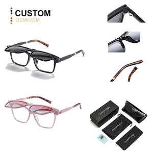 2025 Trendi Manyetik TR90 Klipsli Güneş Gözlüğü Moda Mavi Işık Polarize Güneş Gözlüğü Unisex Kare Şekilli Üstten Takmalı Güneş Gözlüğü - Product Image 1