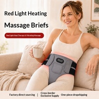 Ceinture chauffante électrique rouge avec contrôle manuel filaire – Indispensable pour le confort menstruel – Taille S