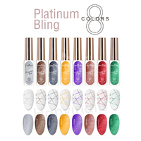 Hanyinails Liner 12 pièces Base + 8 pièces Automne + 8 pièces Pastel + 8 pièces Platine 36 Couleurs Gel UV pour Nail Art