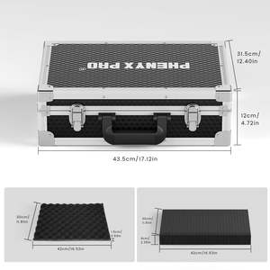Échantillon gratuit étui de transport à coque rigide de 20 pouces personnalisable OEM ODM en alliage d'aluminium mousse prédécoupée robuste coque dure de 20 pouces - Product Image 5