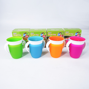 Customized New Silicone Baby Training Cup 360 <b>Trainer</b> Sippy Cup with Handles Spill Proof - Product Image 2