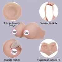 Prothèse mammaire réaliste en silicone ultra-doux, grande taille, sans bretelles, pour travestis, MTF, CD, Drag Queen, Cosplay