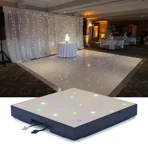 결혼식 및 파티 이벤트 무대 장비 및 용품을 위한 유선 LED 반짝반짝 빛나는 댄스 플로어 조명