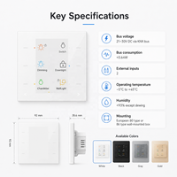 Panneau tactile mural KNX pour le contrôle de toute la maison, système domotique KNX, automatisation domestique, panneau tactile intelligent pour hôtel, villa