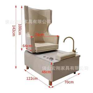 Spa Chaises De Pédicure Avec Bain De Pieds De Luxe Trône Jacuzzi Pied Spa Chaise 1 Pièce Sans Plomberie Princesse Ensemble - Product Image 6