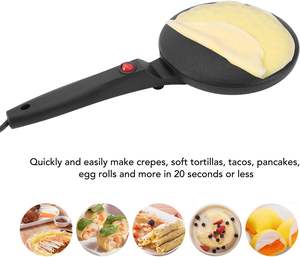 Spot Goods Portable Pancake Maker Home Multifonctionnel Portable Antiadhésif Électrique Mini Handheld Egg Pancake Maker - Product Image 5