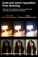 Lampe LED 40W V40 pour appareil photo, studio photo, vidéo, portable avec poignée, type C USB pour la prise de vue de portraits