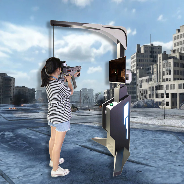 Low Cost 9D VR Shooting Game Headset for Adventure Sports Garden Playhouse or Trampoline Parks