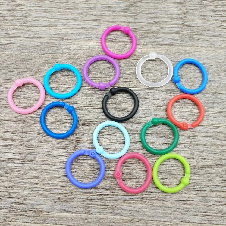 No magnetic and plastic material color book rings