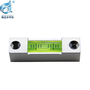 Nivel de burbuja cuadrado Heng Da Shui Ping Yi Metal Level 5814 de 1.5-5mm, grado industrial con orificios de instalación - Product Image 2
