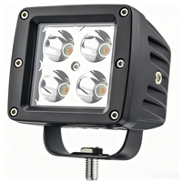 3.3Inch 12W Rectangle LED Work Light IP68 Waterproof 12-48V 800lm Auxiliary Driving Lamp for Offroad Car Truck Forklift