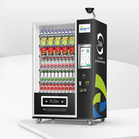 Máquina Expendedora con Código QR de China, Idea de Pequeña Empresa, Máquina Expendedora Combinada de Aperitivos y Bebidas