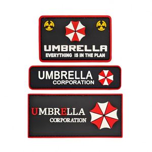 Badge en caoutchouc PVC 3D personnalisé, motif parapluie, patch tactique appliqué pour extérieur, emblème à boucle et crochets, pour vêtements, vestes, sacs à dos et décoration - Product Image 1
