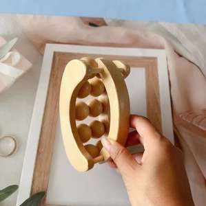 Herramientas de masaje de madera, palo rodante, Kit de terapia de madera <span class=keywords><strong>colombiana</strong></span>, juego de herramientas de terapia de madera de Maderoterapia - Product Image 5