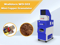 Séparateur automatique de cuivre et d'aluminium de type sec Walldorn S03 30-40 kg/h, machine de granulation de fil de cuivre