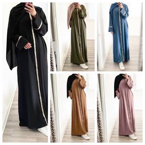 Ontwerpen Kalkoen Zwarte Femme Musulmanes Kaftan Robe Jurken Vrouwen Moslim Dubai Abaya Jurk - Product Image 6