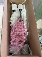 Pohon Ceri Palsu Yiyi 90cm, Pohon Plastik Putih Pink, Bunga Sakura Buatan untuk Dekorasi