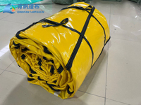 Rouleau de bâche tissée en PVC enduit, flexible, imperméable, robuste, préconditionnée, 200mm-600mm, pour usage extérieur et aéroportuaire