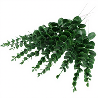 Offre Spéciale : Feuilles d'Eucalyptus Artificielles Dorées Simples, Fleurs en Soie Écologiques pour Décoration Florale de Mariage