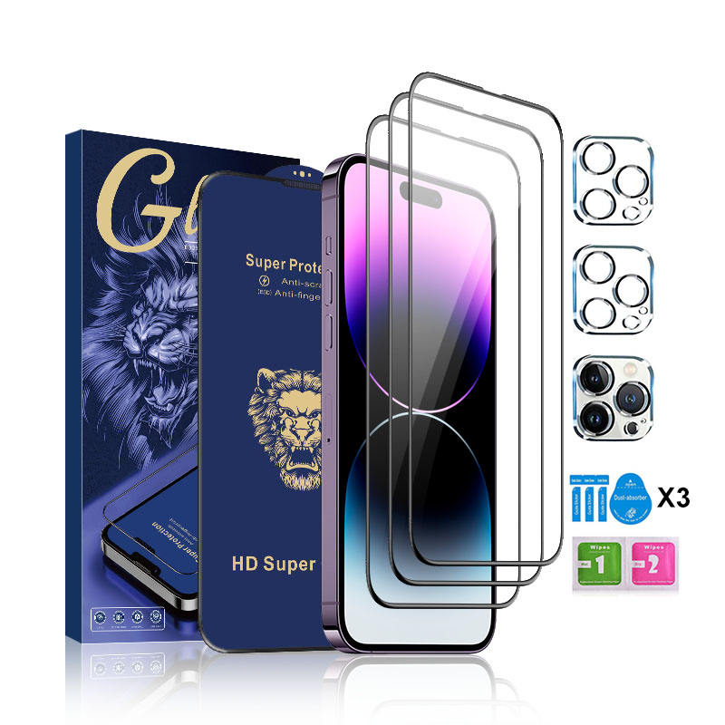 อุปกรณ์ป้องกันหน้าจอ3ชิ้น + เลนส์กล้อง3ชิ้น + ผ้าเช็ดทำความสะอาด3ชิ้น