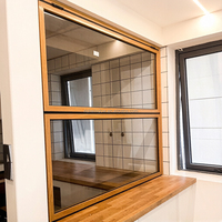 Ventanas Corredizas Plegables Horizontales de Aleación de Aluminio Modernas Personalizadas, Venta al por Mayor de Fábrica, Vidrio Templado Insonorizado y Resistente al Viento para Balcón