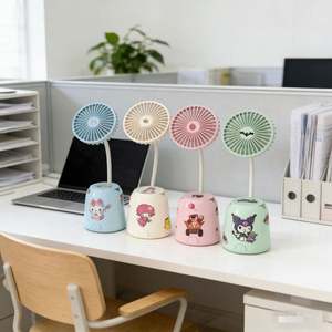 Ventilador de Escritorio Personalizado con Portalápices y Sacapuntas, 1 Velocidad, 250mAh, Venta Directa de Fábrica, Precio de Mayoreo - Product Image 5