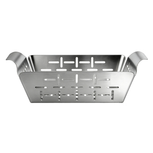 Panier à légumes en acier inoxydable Pinnovo, panier de cuisson durable pour accompagnements, compatible avec tous les grils <span class=keywords><strong>Weber</strong></span>, argent - Product Image 3