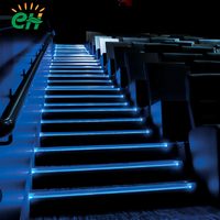 Kit d'éclairage décoratif moderne à fibres optiques pour escaliers, éclairage LED pour marches, idéal pour cinéma, théâtre, hôtel, boîte de nuit, ambiance intérieure