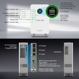ระบบจัดเก็บพลังงานแสงอาทิตย์สำหรับบ้าน EU Stock DATOU <span class=keywords><strong>BOSS</strong></span> 5kW 5.22kWh All in One พร้อมแบตเตอรี่ LiFePO4 51.2V อินเวอร์เตอร์ไฮบริด จัดส่งรวดเร็วในประเทศ - Product Image 3