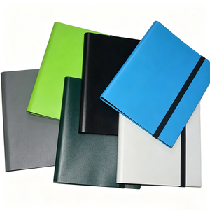 Fuxi Custom A5 9-<b>Pocket</b> Sewing Bound Leather Cover Trading Card Binder UV Printing Side Loading Sleeves Storage Gift Album - Product Image 1