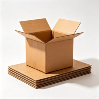 Boîtes d'expédition 8x6x6 Marron, Petite boîte en carton ondulé pour l'envoi postal, Emballage pour petites entreprises, Boîtes cadeaux en kraft
