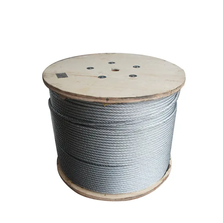 4x31 PP core 8.6mm hot dip galvanized wire rope for suspended platform