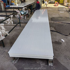 Panneau sandwich de purification 100mm d'épaisseur PU finition murale <span class=keywords><strong>achat</strong></span> matériaux de construction panneau extérieur panneau PU en acier inoxydable - Product Image 2