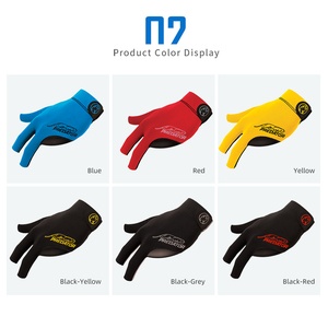 Guantes de Billar Predator Second Skin, Guante de Billar de 3 Dedos para Mano Izquierda, Guante Deportivo para Snooker, Negro, Amarillo, Rojo, Azul, M/L - Product Image 2