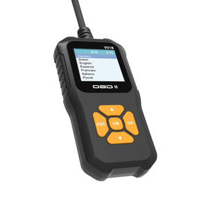 Lector de Códigos OBD2 V318 con Pantalla LCD, Herramienta de Diagnóstico para Auto, Lee y Borra Códigos ABS, 12V, Negro - Product Image 1