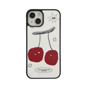 เคสโทรศัพท์ลายเชอร์รี่สตาร์ สำหรับ iPhone 17 Pro Max 16 15 14  แบบบางน่ารักสำหรับสาวๆ - Product Image 5