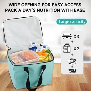 Sac isotherme promotionnel personnalisé avec logo, réutilisable, en non-tissé, pour 6 canettes, idéal pour le transport alimentaire, vente en gros - Product Image 2