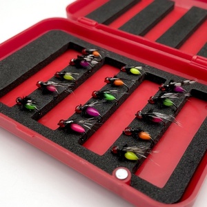 Set di ami artificiali a forma di insetto tossico per la pesca alla carpa, ami in acciaio inossidabile per la pesca di carpe, insetto tossico, melone a strisce bianche - Product Image 1