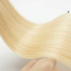 Extension de cheveux humains à la kératine vierge à trame unique en cheveux chinois Y-TIP à double trame 100% Prime Remy Hair #613 Blonde pour femmes - Product Image 4